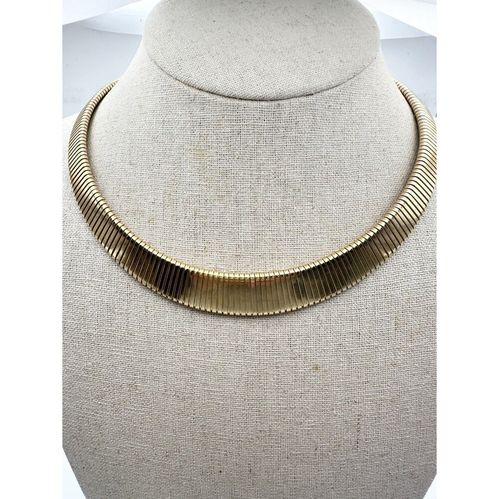 Park Lane Omega Collar Gold Tone Vintage Necklace 17”